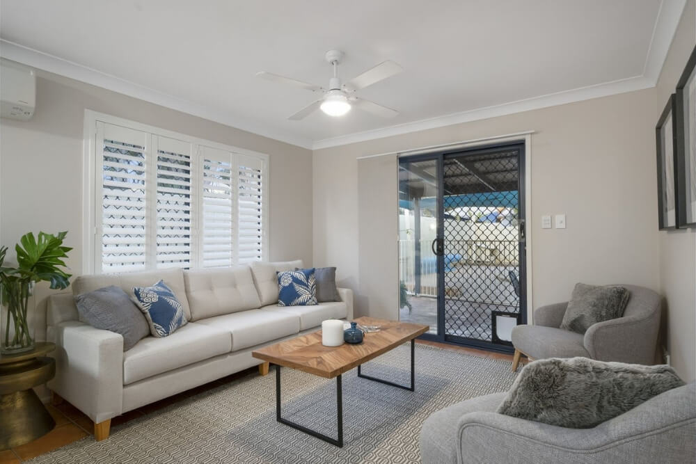 Lounge area after styling