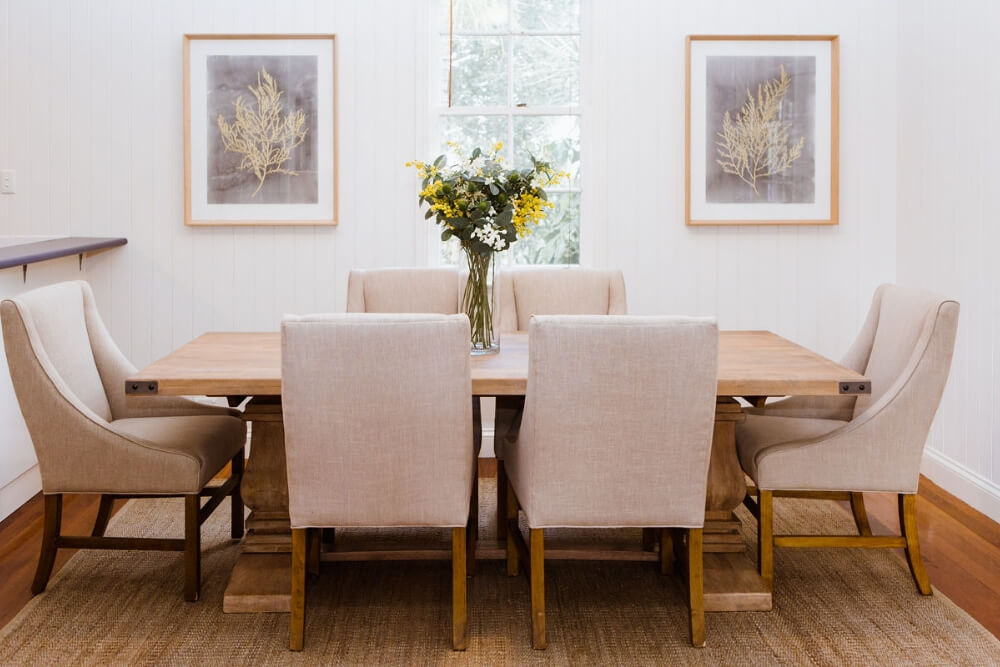 dining area after styling