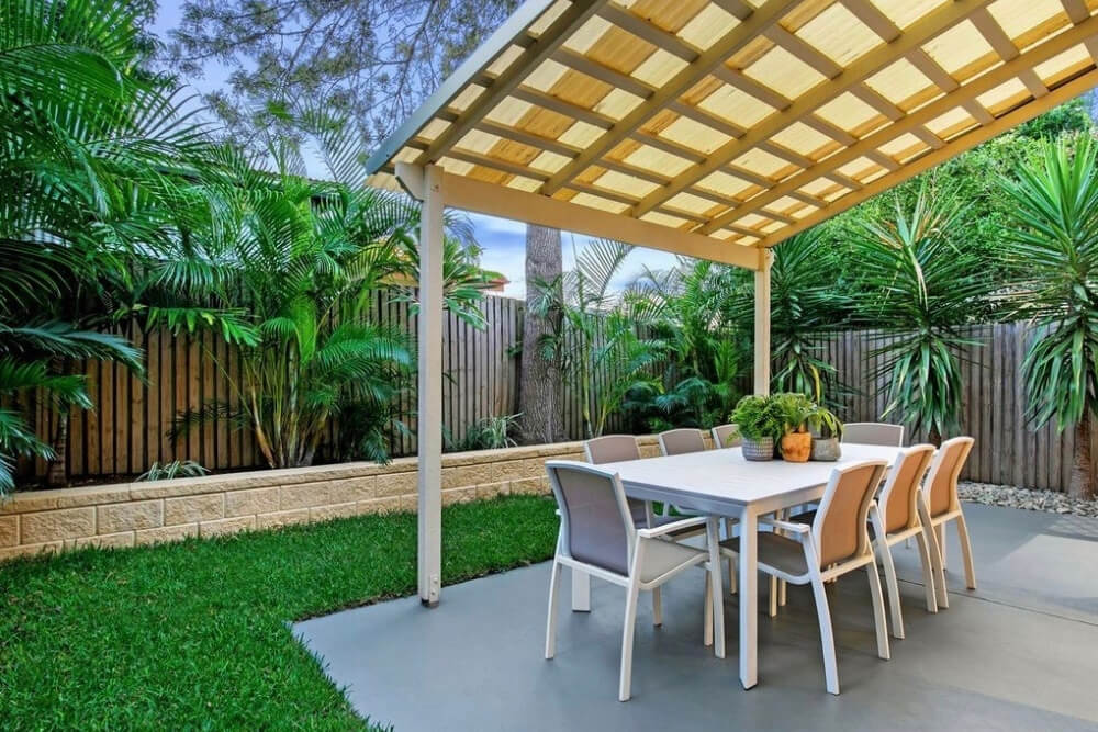 back garden after styling
